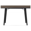 Alphason Office Furniture Charcoal Grey and Walnut Writing Desk