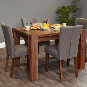 Mayan Walnut Furniture 4 Seater Dining Table CDR04A