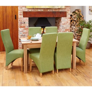 Mobel Oak Furniture 6 Seater Dining Table COR04B