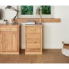 Mobel Oak Furniture 2 Drawer Filing Cabinet COR07A