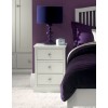 Bentley Designs Ashby Painted Furniture Soft Grey 3 Drawer Nightstand