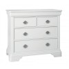 Bentley Designs Chantilly White 2 Over 2 Chest of Drawers