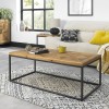 Bentley Designs Indus Industrial Oak Furniture Coffee Table