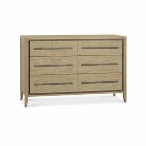 Bentley Designs Rimini Aged Oak & Weathered Oak 6 Drawer Chest