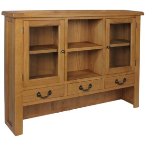 Somerset Rustic Oak Furniture Large Dresser Top