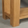 Ayr Oak Furniture Lamp Table with Shelf