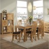 Ayr Oak Furniture Lamp Table with Shelf