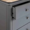 Stone Grey Painted Furniture 5 Drawer Gents Chest