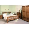 Devonshire Rustic Oak Furniture 1 Drawer Bedside Nightstand RB25