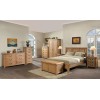 Summertown Rustic Oak Furniture 3 Drawer Compact Bedside Cabinet