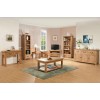 Summertown Rustic Oak Furniture 1 Drawer Corner TV Unit