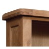 Summertown Rustic Oak Furniture Tall 2 Drawer Bookcase