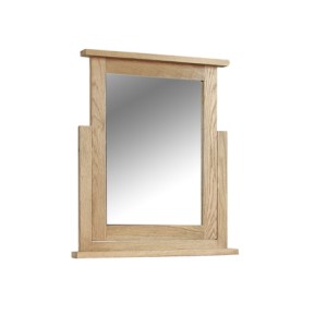 Somerset Rustic Oak Bedroom Furniture Vanity Dressing Table Mirror