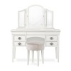 Bentley Designs Chantilly White Furniture Dressing Table Stool