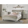 Montreux Urban Grey Painted Pebble Grey Fabric Upholstered 5ft King Size Bedstead
