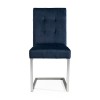 Bentley Designs Tivoli Cantilever Dark Blue Velvet Chair (Pair)