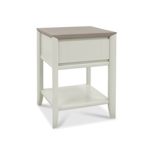 Bentley Designs Bergen Grey Painted Lamp Table with Drawer 