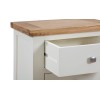 Dortmund Ivory Painted Furniture 3 Drawer Narrow Bedside Table