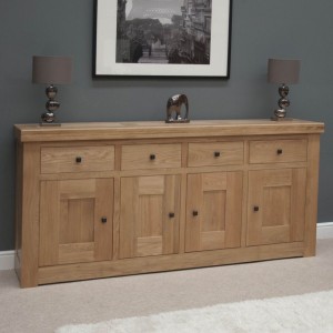 Bordeaux Solid Oak Furniture 4 Door 4 Drawer Sideboard  RG94DSB