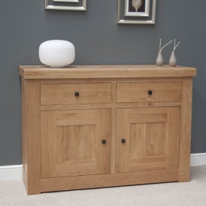 Bordeaux Solid Oak Furniture 2 Door 2 Drawer Sideboard RG92DSB