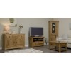 Deluxe Solid Oak Furniture TV Cabinet