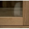 Torino Solid Oak Furniture 2 Door Glass Display Unit