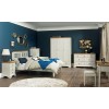 Hampstead Soft Grey & Pale Oak Furniture Double Bed 4ft 6 Headboard