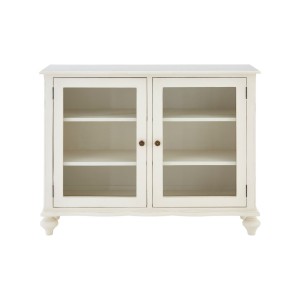Loire Painted Furniture White 2 Door Small Display Cabinet 5502133