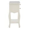 Loire Painted Furniture White 2 Drawer Bedside Table 5502123