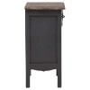 Loire Painted Furniture Dark Grey 1 Drawer Bedside Cabinet 5502156