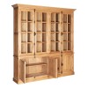 Premier Lyon Oak Furniture Wide Display Cabinet 5501644