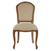 Premier Lyon Oak Furniture Weathered Oak & Linen Chair (Pair) 5501647