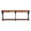 New Foundry Industrial Furniture Elm & Metal Console Table 2404943