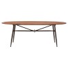New Foundry Industrial Furniture Walnut Oval Dining Table 2404946