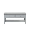 Franklin Wooden Furniture Grey Coffee Table with 2 Drawers 7917815COMUK