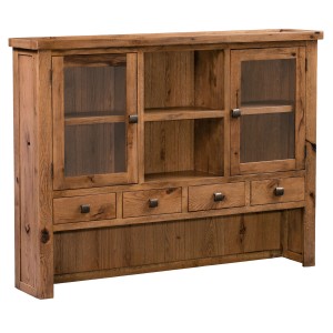 Aztec Solid Oak Furniture Rustic Glazed Dresser Top