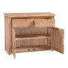 Moderna Solid Oak Furniture Small 2 Door 2 Drawer Sideboard