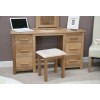 Opus Solid Oak Furniture Dressing Table and Stool