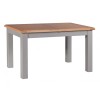 Diamond Oak Top Grey Painted Furniture Medium Extending Dining Table