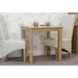 Opus Solid Oak Furniture 2 Seater Dining Room Table