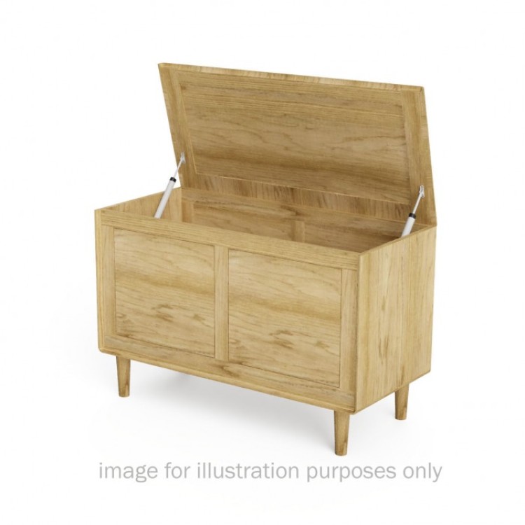 Scandic Solid Oak Furniture Blanket Box