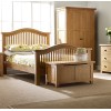 Canterbury Wax Oak Furniture Kingsize Bed - 5ft