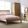 Mini Canterbury Oak Furniture Kingsize Bed - 5ft