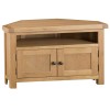Colchester Rustic Oak Furniture Corner TV Unit