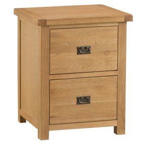 Colchester Rustic Oak Furniture Filing Cabinet  