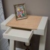 Z Solid Oak Grey Painted Furniture Small Console Table
