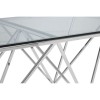 Allure Metal Triangular Base and Clear Glass Coffee Table 5501370