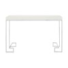 Allure Rectangular White High Gloss and Chrome Console Table 5501369