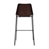 Dalston Vintage Mocha Faux Leather and Metal Bar Stool 5501217