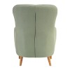 Kolding Green Fabric and Natural Ash Wood Chair 5501197